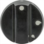 DREHKNOPF SCHWARZ ø 70 mm SIEBDRUCK