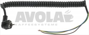 SPIRALKABEL MIT STECKER 16A 250V 500 mm