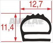 OFENTÜRDICHTUNG 1000x360 mm