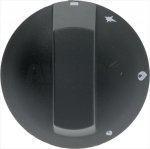 DREHKNOPF SCHWARZ ø 70 mm MIT SIEBDRUCK