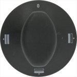 DREHKNOPF SCHWARZ ø 70 mm MIT SIEBDRUCK