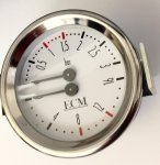 ECM Manometer ø 60 Doppelskala 0÷16 Bar Pumpendruck  0÷3 Bar Kesseldruck