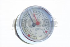 Elektra DUAL PRESSURE GAUGE - YELLOW/CHROME