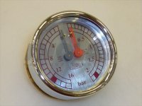 Elektra Dual Pressure Gauge - Chrome