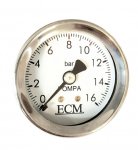 ECM Manometer für E61 Gruppen M6 Skala 0-16bar Ø 45mm
