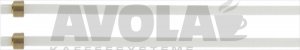 Rohr PTFE ø 2x4mm - 290 mm mit Quetschring Teflonschlauch