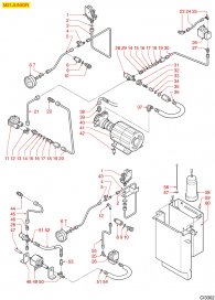 Cimbali M21 Junior Pumpe Tank Explosionszeichnung