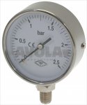 MANOMETRO ø 80 mm SCALA 0&divide;2,5bar 1/4