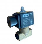 3-WEGE Magnetventil Parker 1/4 Anschlüsse 230V 9W