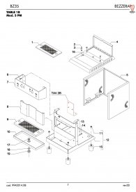 Bezzera Bz35 S PM Gehäuse Explosionszeichnung