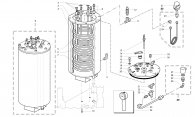 Saeco Idea Dampf Boiler Explosionszeichnung