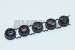 bezzera 5 button pack black abs