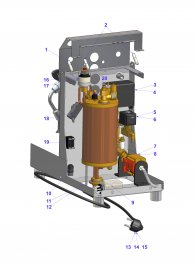 Vibiemme Junior HX elektronische Bauteile Explosionszeichnung