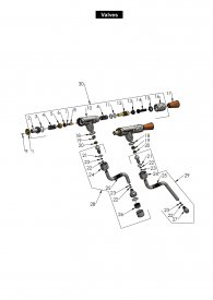 Profitec Pro800 new Dampfventil Heißwasserventil Kippventile Explosionszeichnung