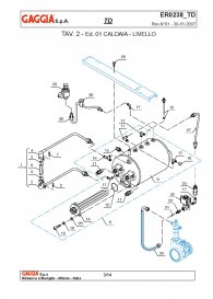 Gaggia TD Kessel Heizung Explosionszeichnung