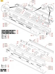 Cimbali M39 Tastaturen Explosionszeichnung