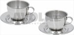 SET 2 CAPPUCCINOTASSEN AUS STAHL MOTTA