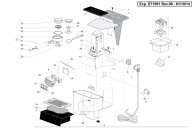 Gaggia Classic RI9403 - SIN035U Siebträger Schalter Explosionszeichnung