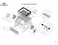 09 - BODY PANEL ASSEMBLY Explosionszeichnung