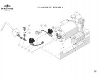 25 - HYDRAULIC ASSEMBLY Explosionszeichnung