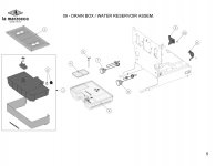 09 - DRAIN BOX / WATER RESERVOIR ASSEM. Explosionszeichnung