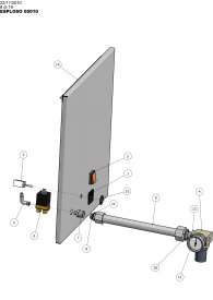Quick Mill Monza 05010 Manometer Explosionszeichnung