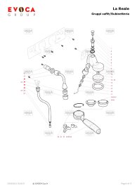 Gaggia La Reale Brühgruppe Explosionszeichnung
