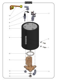 Profitec Lucca Kaffeeboiler Explosionszeichnung