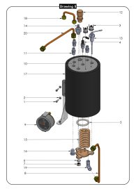 Profitec Lucca Dampfboiler Explosionszeichnung