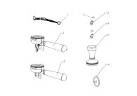 Bellezza Chiara Siebträger Explosionszeichnung