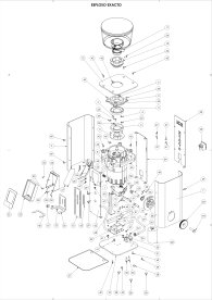 ECM Exacto Kaffeemühle Espressomühle Explosionszeichnung