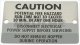 caution fire label