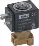 2-WAY SOLENOID VALVE PARKER 230V 50/60Hz