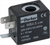 COIL PARKER WB4.5 6W 220/230V 50/60Hz