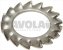 cogged washer external m8