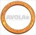 copper flat gasket o 14x10x1 mm