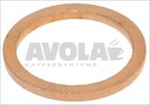 COPPER FLAT GASKET ø 18x14x1,5 mm