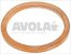 flat copper gasket o 22x18x1 5 mm