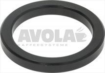 FILTER HOLDER GASKET  Ø 73x57x8 mm