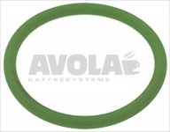 O-RING 02075 GREEN VITON