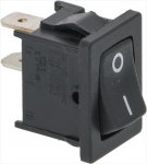 EINPOLIG SCHALTER SCHWARZ 6A 250V