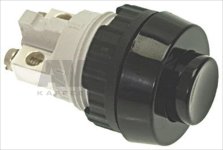 BLACK SINGLE POLE PUSH-BUTTON 0.7A 250V