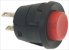 red single pole push button 250v 2a