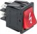 red bipolar switch 16a 250v