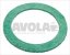 asbestos free flat gasket o 45x33x2 mm