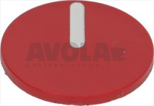 RED INSERT FOR KNOB