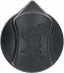 DREHKNOPF SCHWARZ-ROTø 69 mm M/SIEBDRUCK