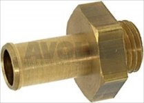 BRASS HOSE-END FITTING