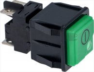 GREEN BIPOLAR SWITCH 250V