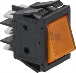 YELLOW MOMENTARY SWITCH 250V